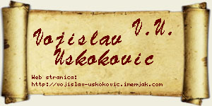 Vojislav Uskoković vizit kartica